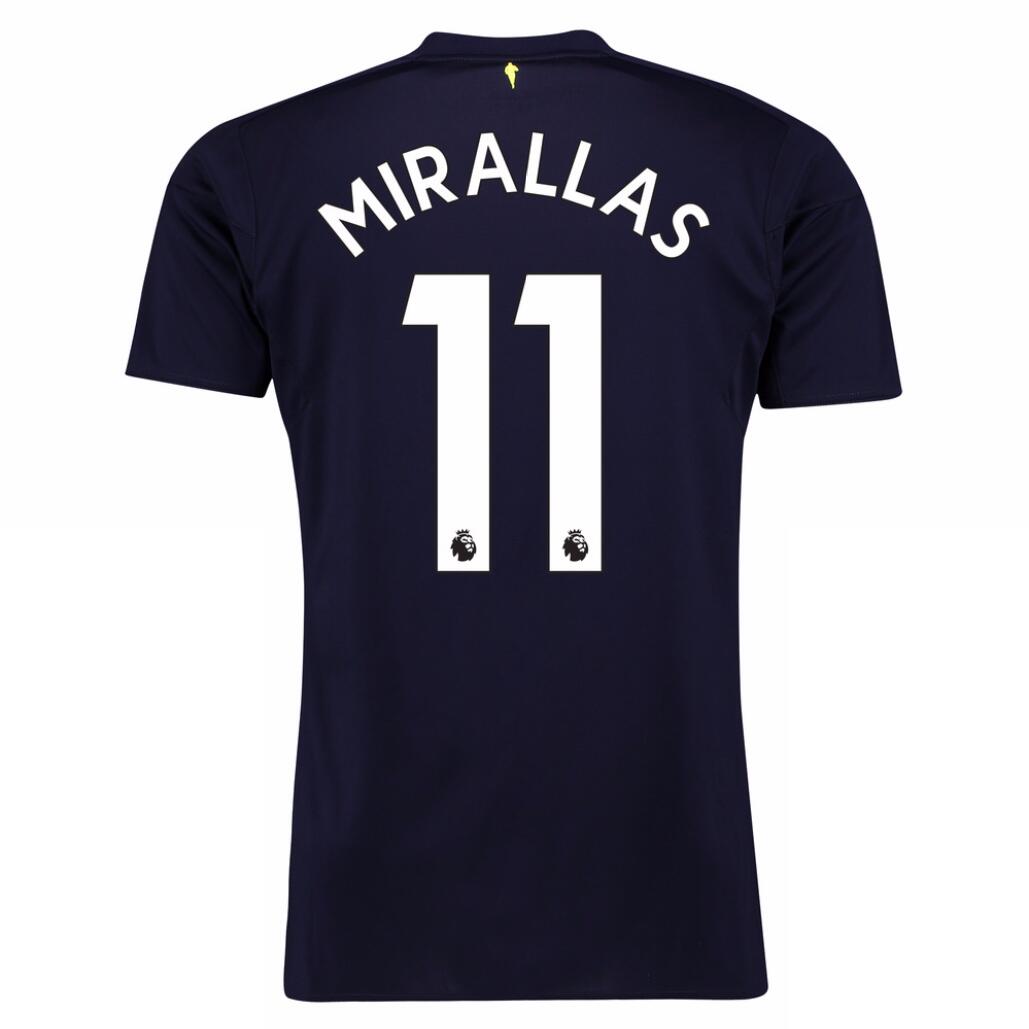 Camiseta Everton Tercera equipación Mirallas 2017-2018